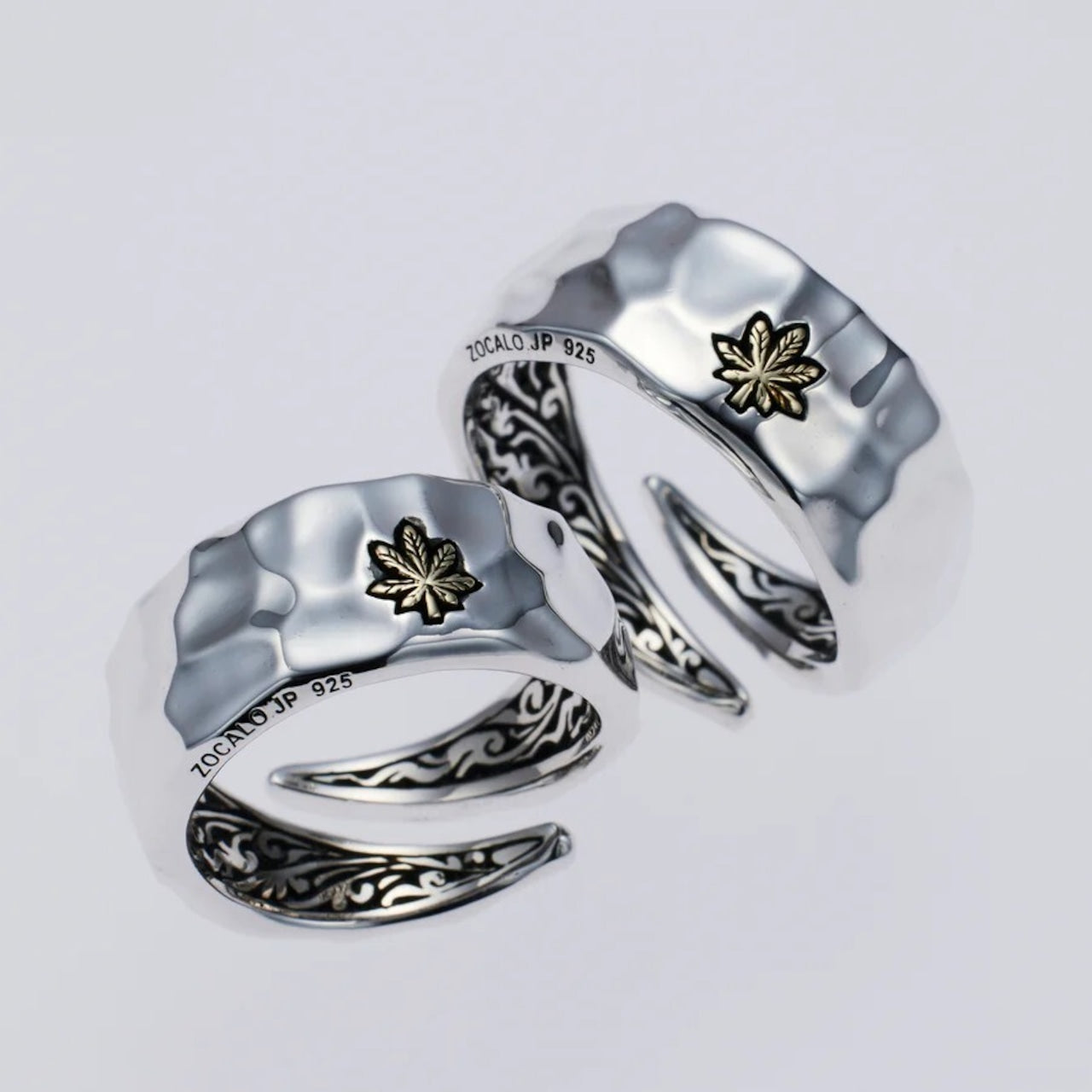 ZOCALO ソカロ 槌目 リング リーフ Hammered Texture Ring Leaf