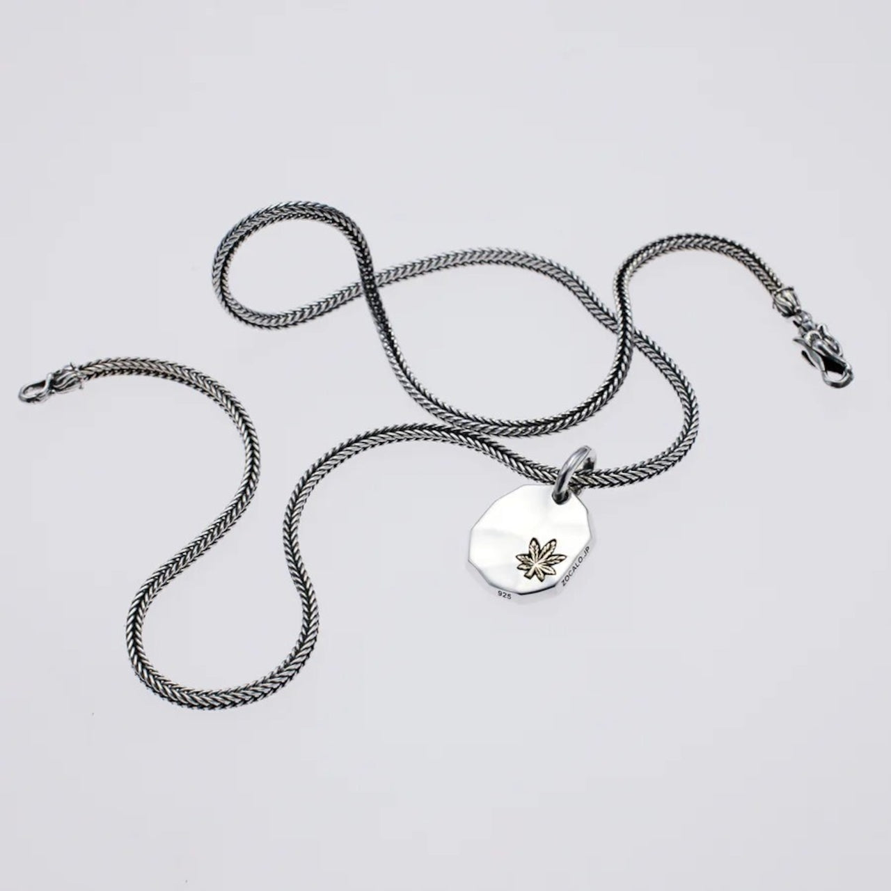 ZOCALO ソカロ 槌目 プレート ペンダント リーフ Hammered Texture Plate Pendant Leaf