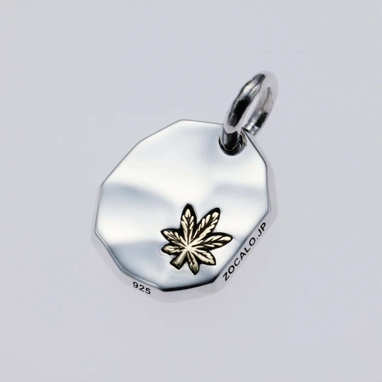 ZOCALO ソカロ 槌目 プレート ペンダント リーフ Hammered Texture Plate Pendant Leaf