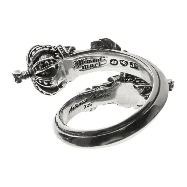 アルテミスキングス ARTEMISKINGS ツインスカルクラウンリング 指輪 AKR0079