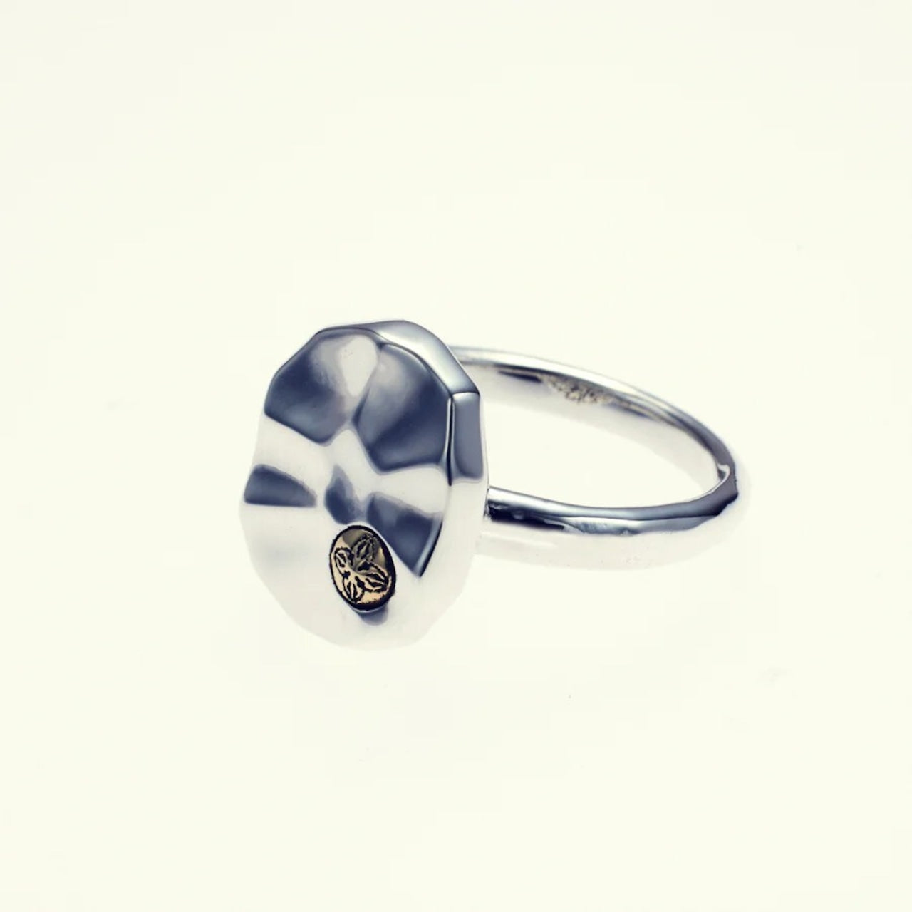 ZOCALO ソカロ 槌目 プレート リング ダブル ドージェ Hammered Texture Plate Ring Double Dorje