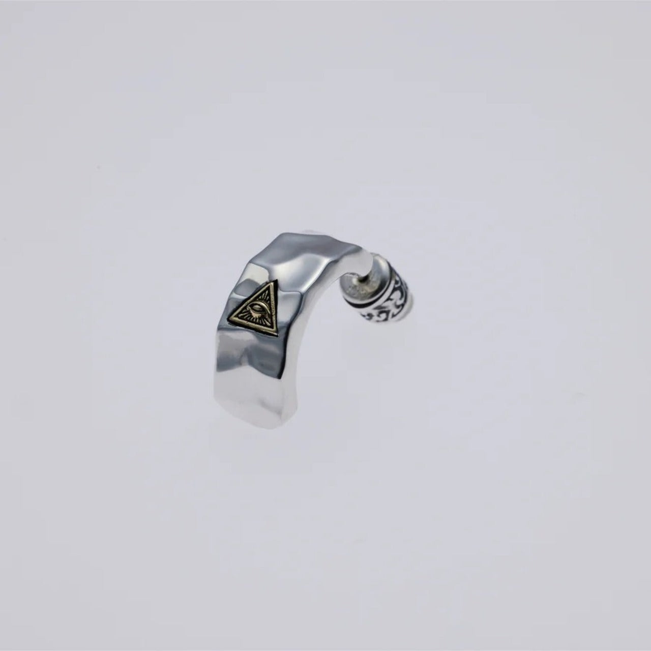 ZOCALO ソカロ 槌目 フープ ピアス アイ オブ プロビデンス Hammered Texture Hoop Earring Eye of Providence