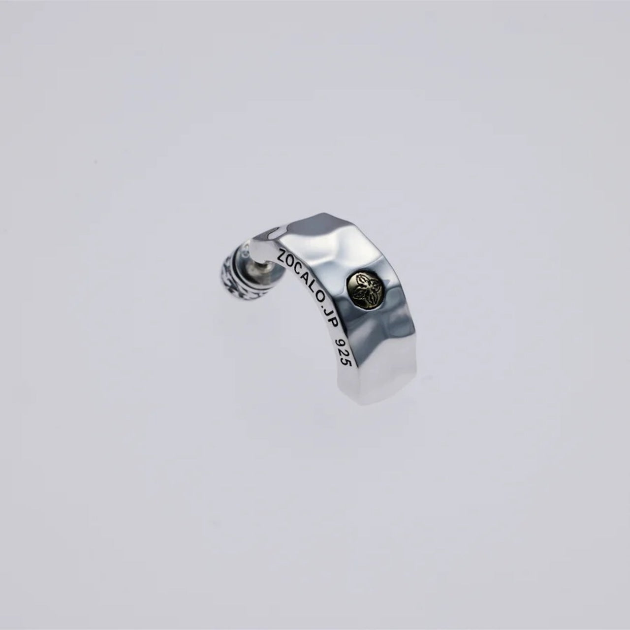 ZOCALO ソカロ 槌目 フープ ピアス ダブル ドージェ Hammered Texture Hoop Earring Double Dorje