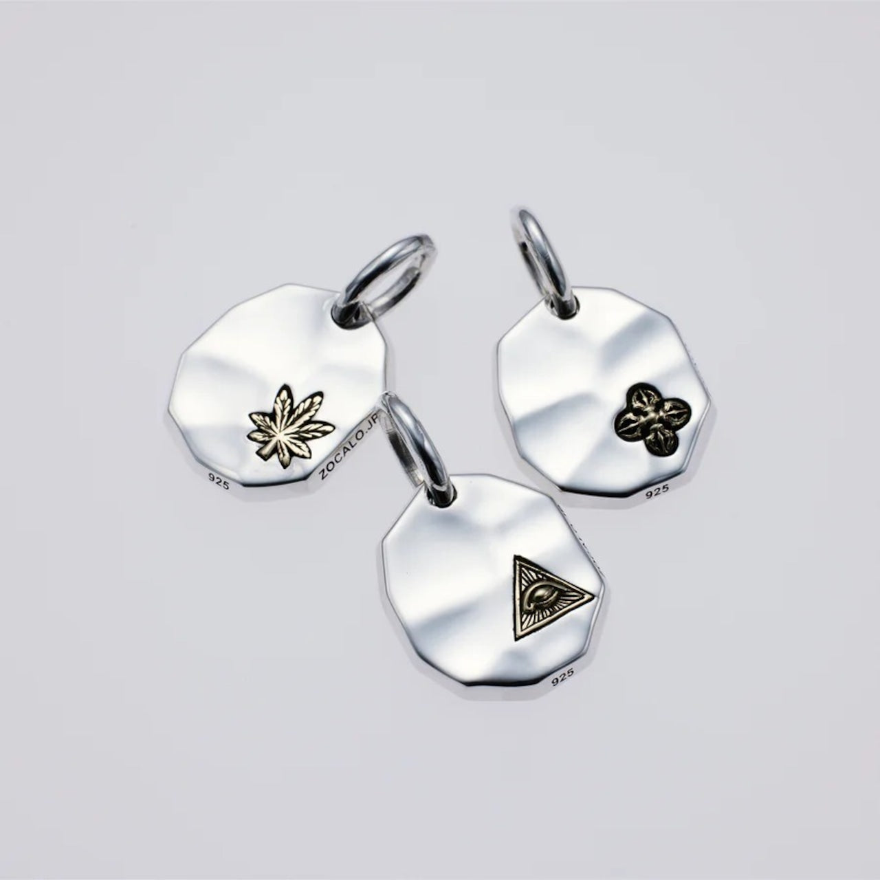 ZOCALO ソカロ 槌目 プレート ペンダント ダブルドージェ Hammered Texture Plate Pendant Double Dorje　