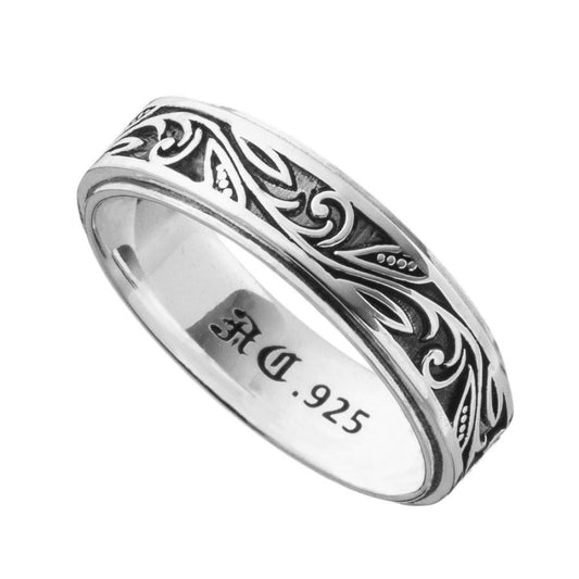 アルテミスクラシック Artemis Classic トロピカルフローラルリング メンズ シルバーリング ACR0281 Tropical floral ring men's silver ring