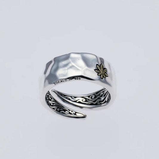 ZOCALO ソカロ 槌目 リング リーフ Hammered Texture Ring Leaf