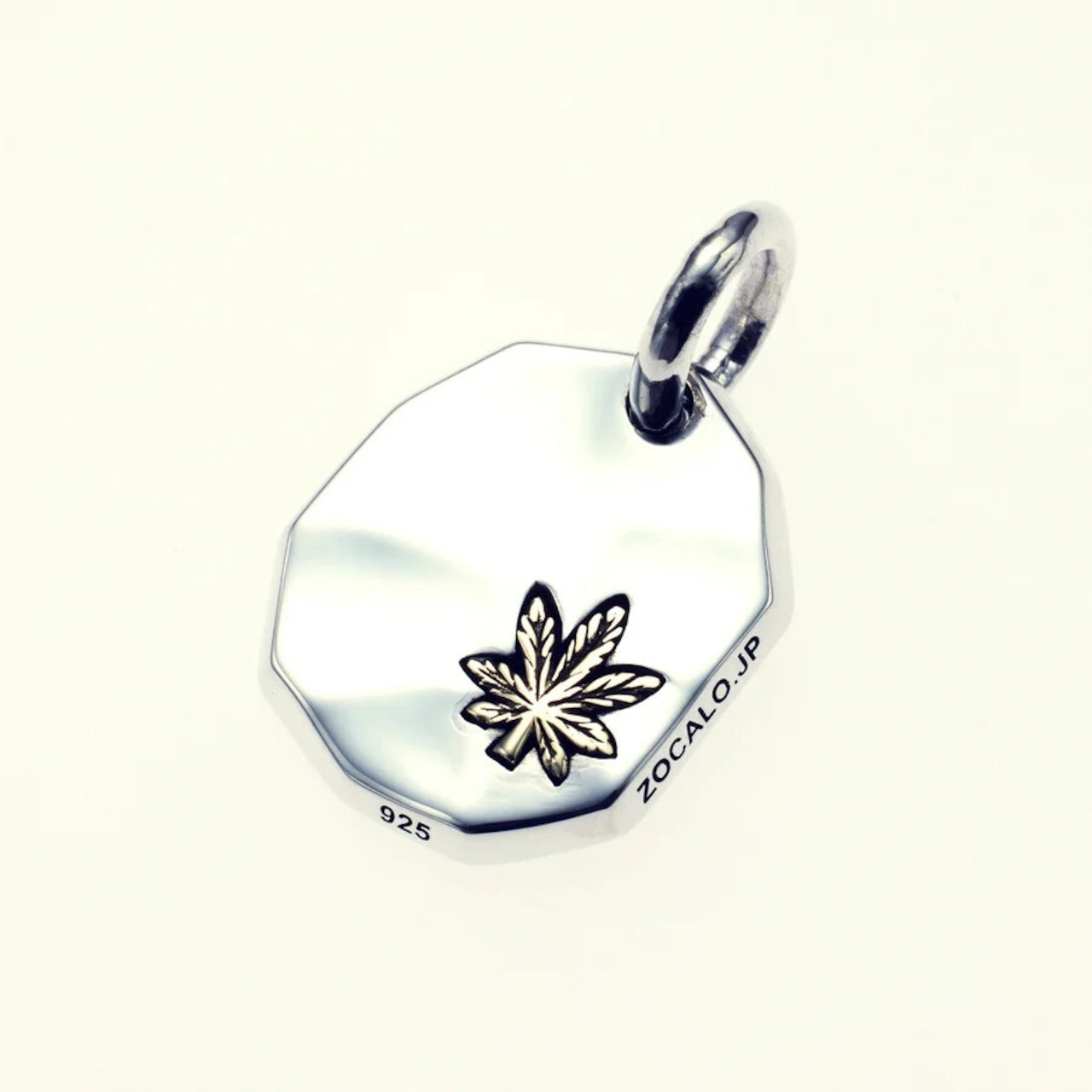 ZOCALO ソカロ 槌目 プレート ペンダント リーフ Hammered Texture Plate Pendant Leaf