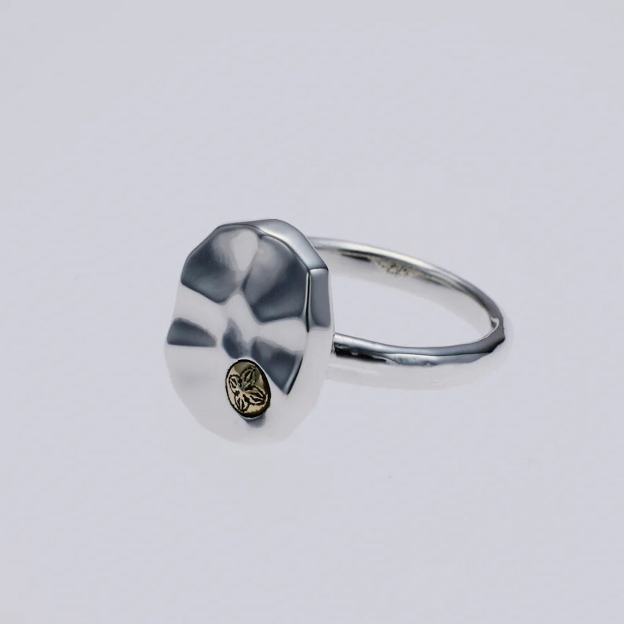 ZOCALO ソカロ 槌目 プレート リング ダブル ドージェ Hammered Texture Plate Ring Double Dorje