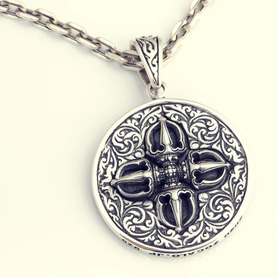 ZOCALO ソカロ クラウン ダブル ドージェ コイン ペンダント Crown Double Dorje Coin with Dragon Pendant