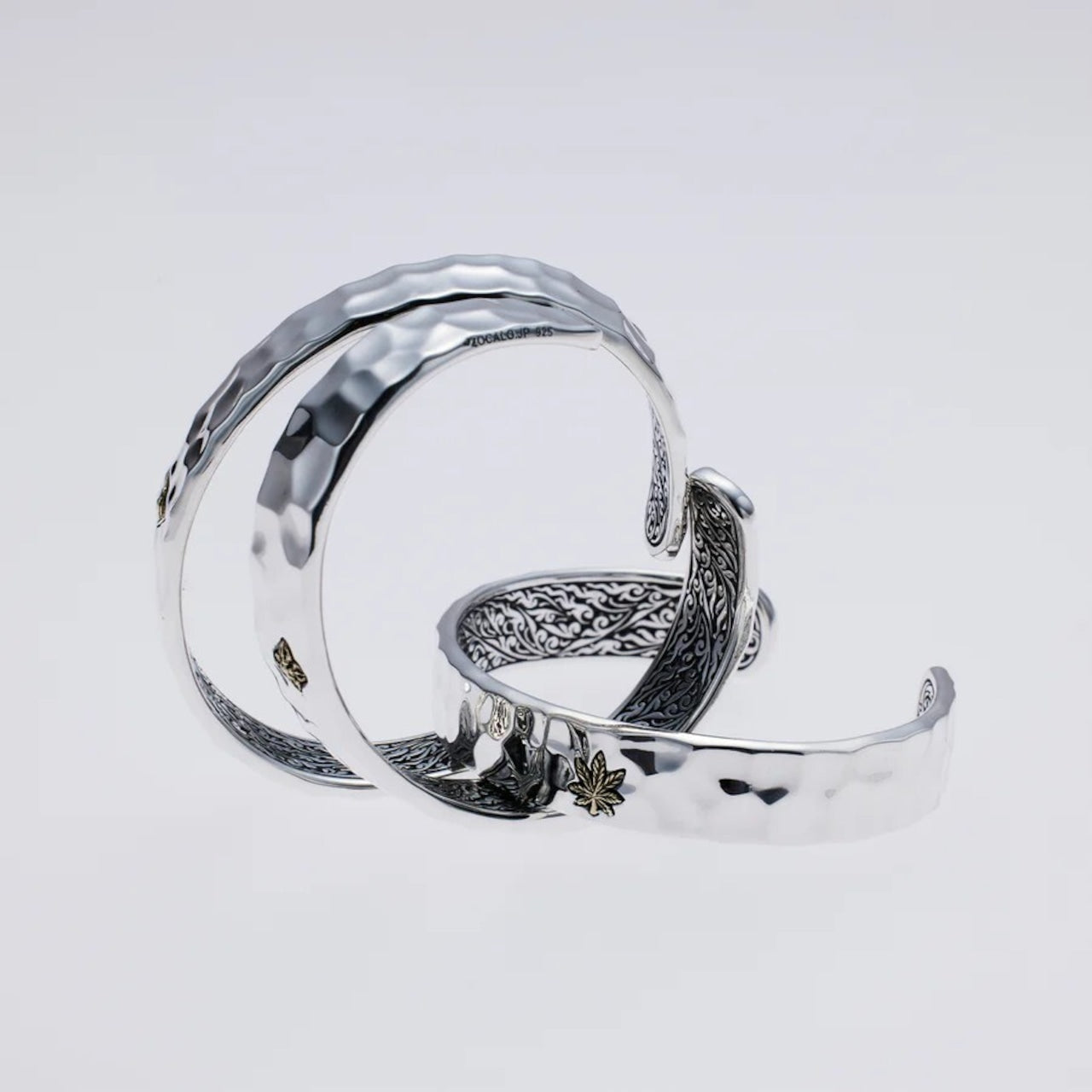 ZOCALO ソカロ 槌目 バングル リーフ Hammered Texture Bangle Leaf