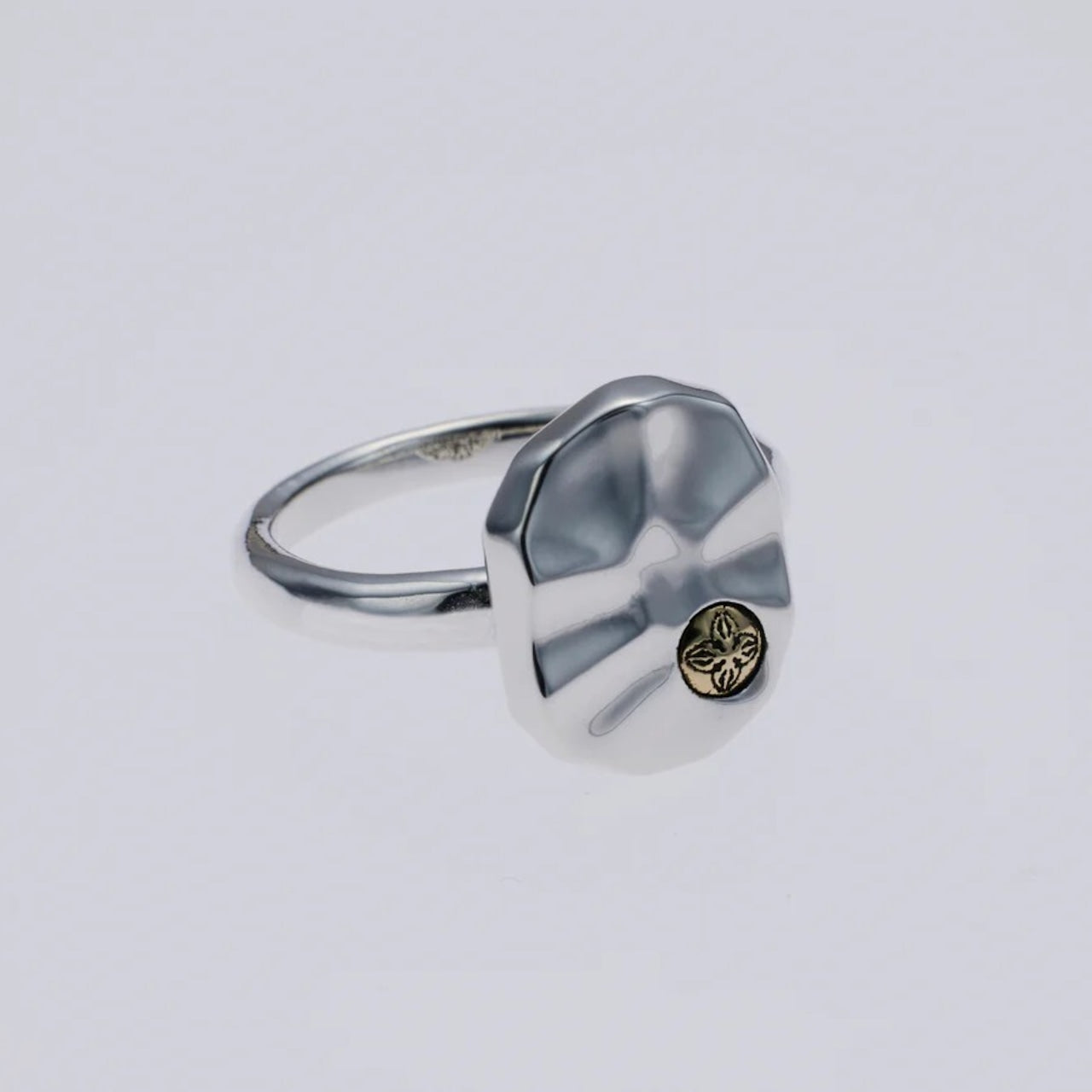 ZOCALO ソカロ 槌目 プレート リング ダブル ドージェ Hammered Texture Plate Ring Double Dorje