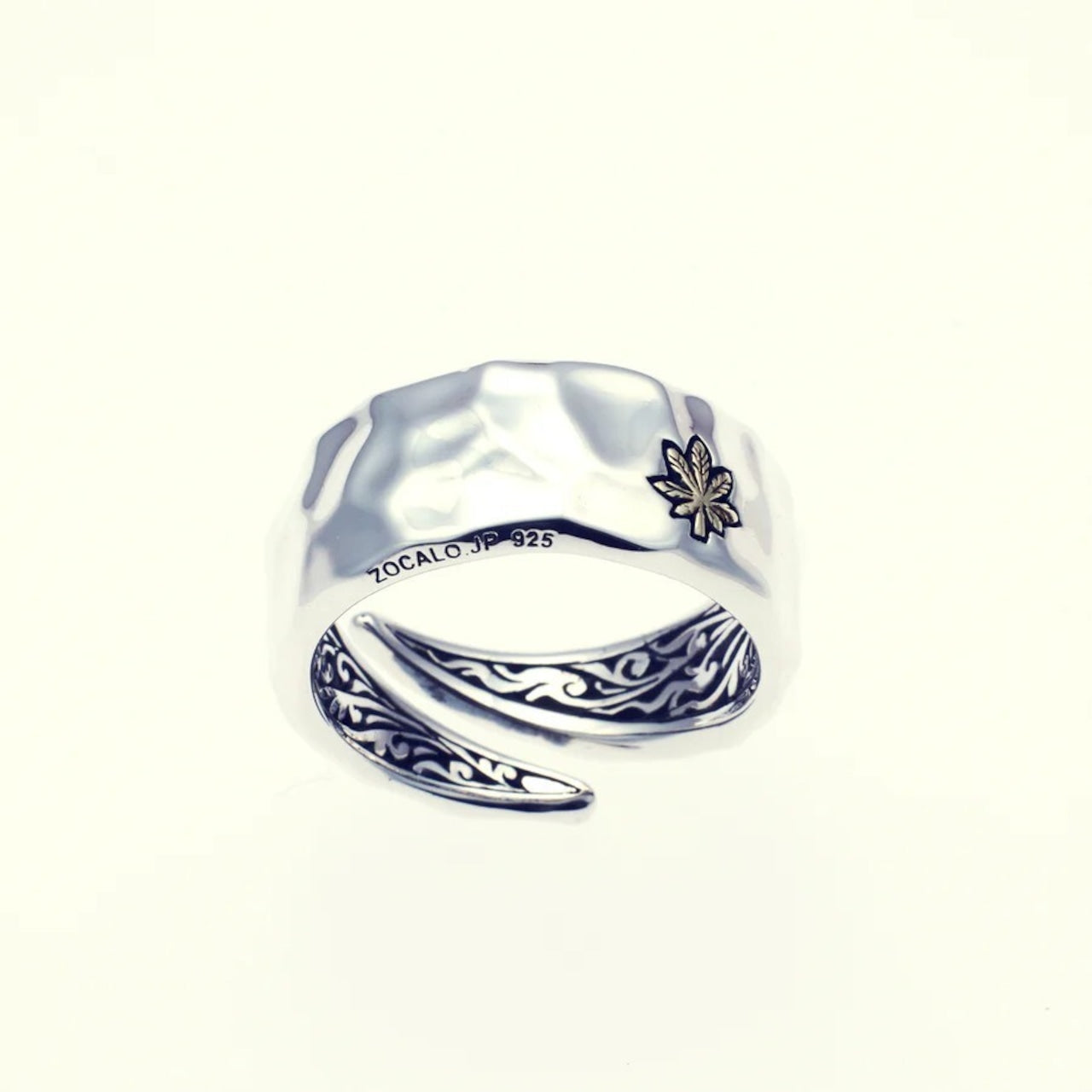 ZOCALO ソカロ 槌目 リング リーフ Hammered Texture Ring Leaf
