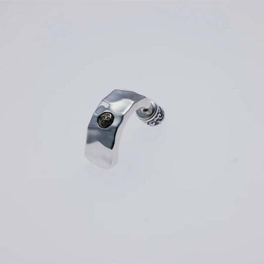 ZOCALO ソカロ 槌目 フープ ピアス ダブル ドージェ Hammered Texture Hoop Earring Double Dorje