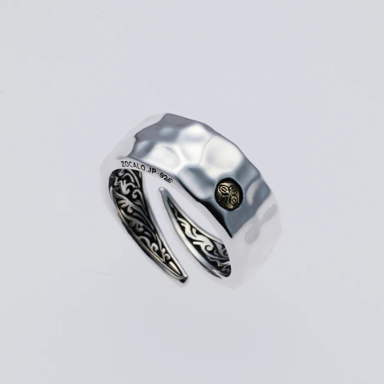 ZOCALO ソカロ 槌目 リング ダブル ドージェ Hammered Texture Ring Double Dorje