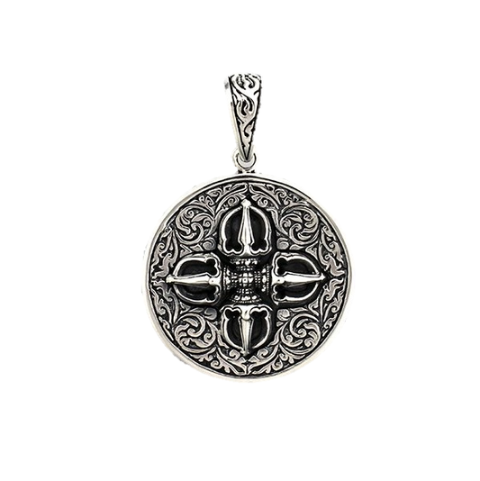 ZOCALO ソカロ クラウン ダブル ドージェ コイン ペンダント Crown Double Dorje Coin with Dragon Pendant