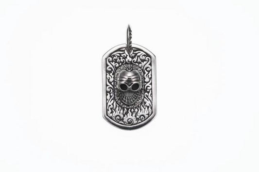 ZOCALO ソカロ チベタン スマイルスカル ドッグタグ ペンダント Tibetan Smile Skull Dog Tag Pendant　
