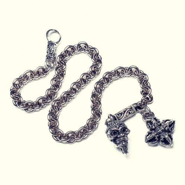 ZOCALO ソカロ チベタン モンク スカル チャーム ロック ブレスレット Charm Lock Bracelet Tibetan Monk Skull