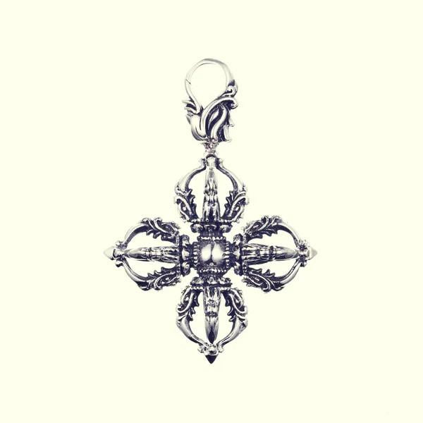 ZOCALO ソカロ チベタン ドラゴン ダブル ドージェ ペンダント(L) Tibetan Dragon Double Dorje Pendant(L)