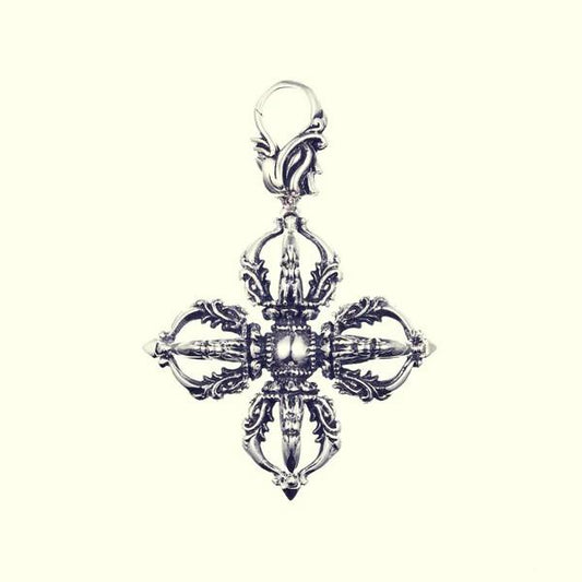 ZOCALO ソカロ チベタン ドラゴン ダブル ドージェ ペンダント(L) Tibetan Dragon Double Dorje Pendant(L)