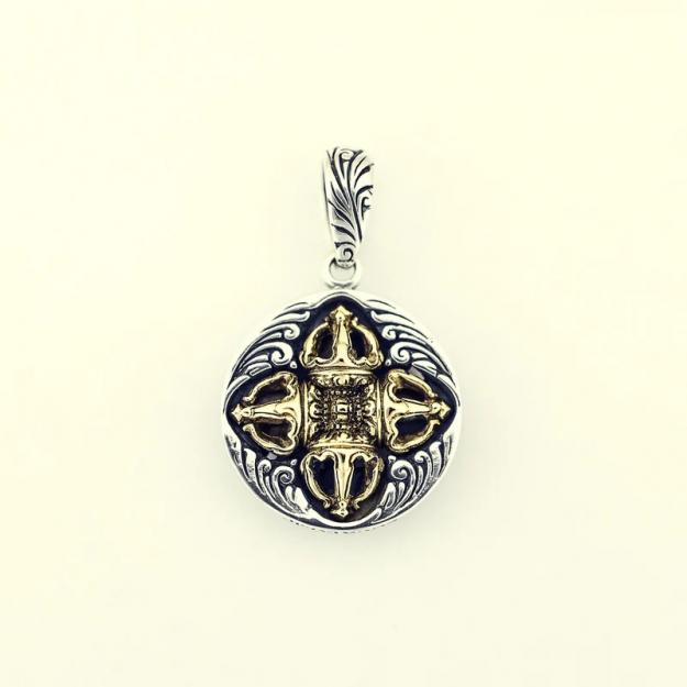 ZOCALO ソカロ ダブル ドラゴン クラウン ダブル ドージェ ペンダント Double Dragon With Crown Double Dorje Pendant　