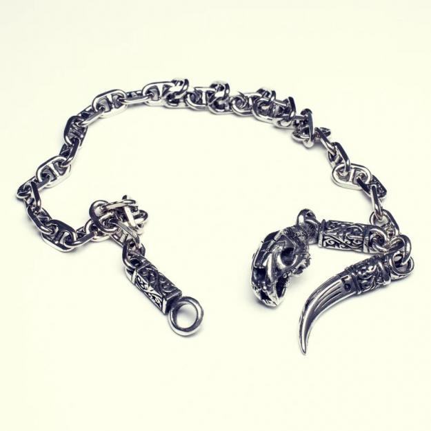 ZOCALO ソカロ サーベル タイガー チャーム ロック ブレスレット Charm Lock Bracelet Saber Toothed Tiger Oval Anchor