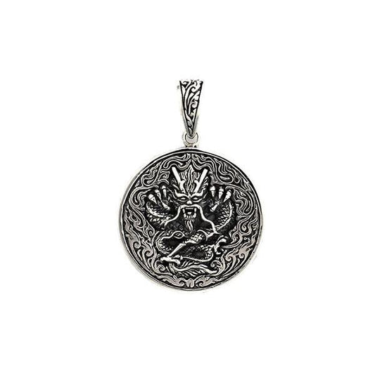 ZOCALO ソカロ クラウン ダブル ドージェ コイン ペンダント Crown Double Dorje Coin with Dragon Pendant