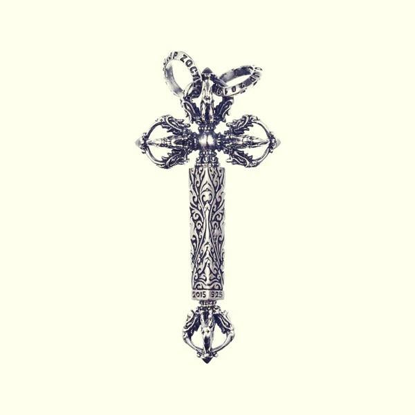 ZOCALO ソカロ チベタン ドラゴン ドージェ クロス ペンダント(S) Tibetan Dragon Dorje Cross Pendant(S)