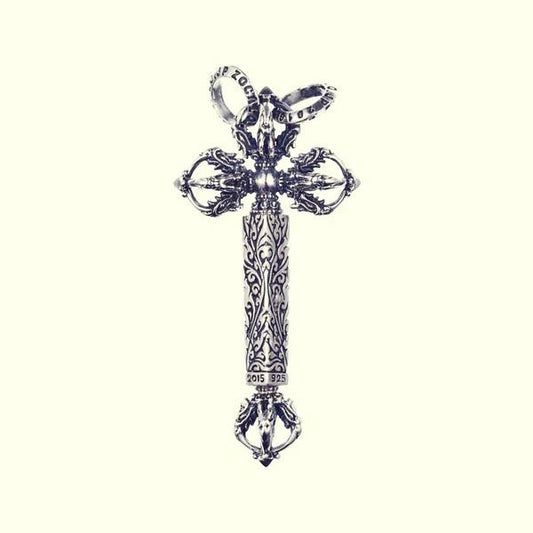 ZOCALO ソカロ チベタン ドラゴン ドージェ クロス ペンダント(S) Tibetan Dragon Dorje Cross Pendant(S)
