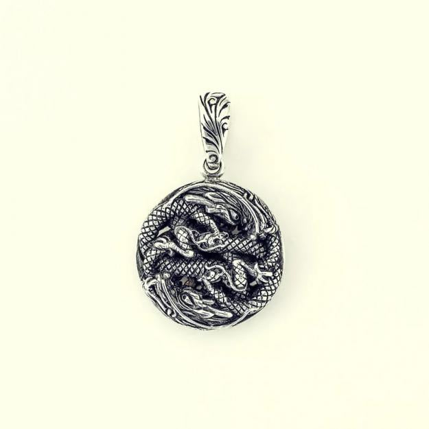 ZOCALO ソカロ ダブル ドラゴン クラウン ダブル ドージェ ペンダント Double Dragon With Crown Double Dorje Pendant　