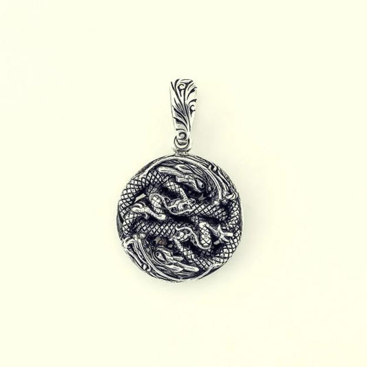 ZOCALO ソカロ ダブル ドラゴン クラウン ダブル ドージェ ペンダント Double Dragon With Crown Double Dorje Pendant　
