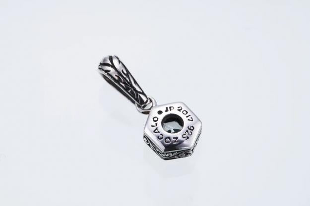 ZOCALO ソカロ ジュエルド アイビー ヘキサゴン ペンダント(ホワイトCZ) Jeweled Ivy Hexagon Pendant(WhiteCZ)