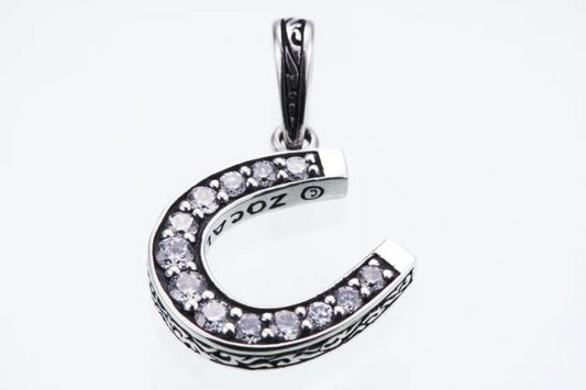 ZOCALO ソカロ ホースシュー ペンダント ホワイトCZ Horse Shoe Charm White CZ