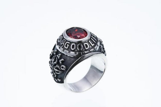 ZOCALO ソカロ ベビー カレッジリング ペンダント (ガーネットCZ) Baby College Rind Pendant (Garnet CZ)