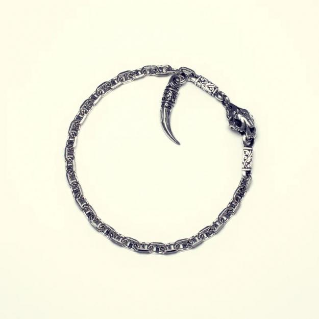 ZOCALO ソカロ サーベル タイガー チャーム ロック ブレスレット Charm Lock Bracelet Saber Toothed Tiger Oval Anchor