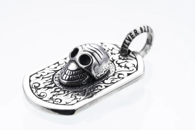 ZOCALO ソカロ チベタン スマイルスカル ドッグタグ ペンダント Tibetan Smile Skull Dog Tag Pendant　