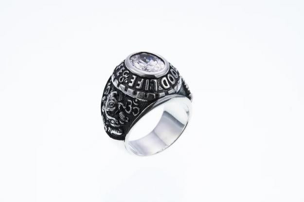 ZOCALO ソカロ ベビー カレッジリング ペンダント(ホワイトCZ) Baby College Rind Pendant (White CZ)