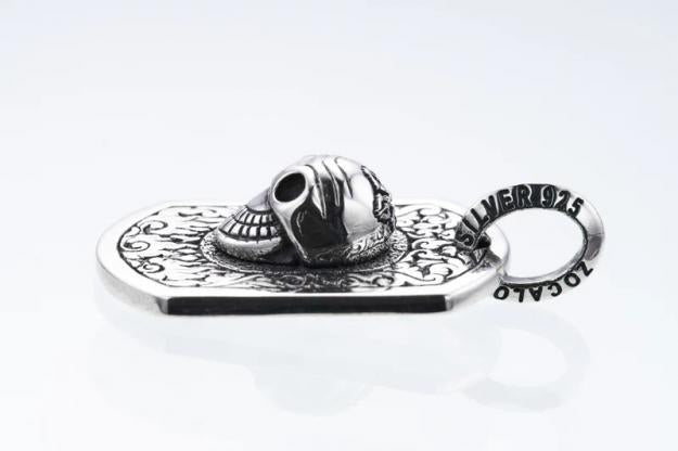 ZOCALO ソカロ チベタン スマイルスカル ドッグタグ ペンダント Tibetan Smile Skull Dog Tag Pendant　