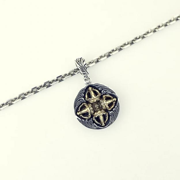 ZOCALO ソカロ ダブル ドラゴン クラウン ダブル ドージェ ペンダント Double Dragon With Crown Double Dorje Pendant　