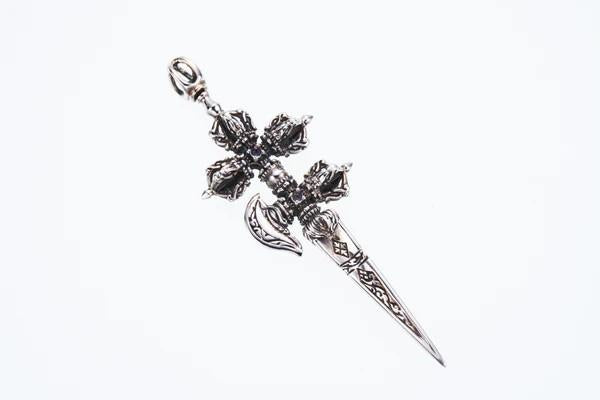 ZOCALO ソカロ バード ダブル ドージェ カルティカ ダガー (S)（ガーネット＆ブルームーンストーン）Bird Double Dorje Kartika Dagger (S) (Garnet＆Blue Moonstone)