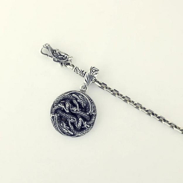 ZOCALO ソカロ ダブル ドラゴン クラウン ダブル ドージェ ペンダント Double Dragon With Crown Double Dorje Pendant　