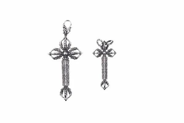 ZOCALO ソカロ チベタン ドラゴン ドージェ クロス ペンダント(S) Tibetan Dragon Dorje Cross Pendant(S)