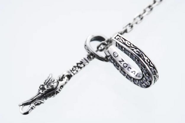 ZOCALO ソカロ ホースシュー ペンダント ホワイトCZ Horse Shoe Charm White CZ