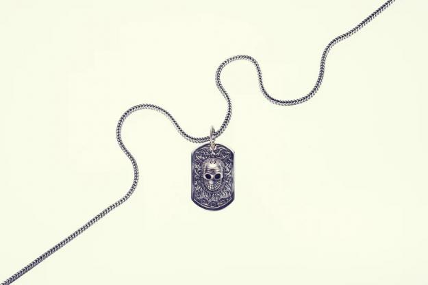 ZOCALO ソカロ チベタン スマイルスカル ドッグタグ ペンダント Tibetan Smile Skull Dog Tag Pendant　