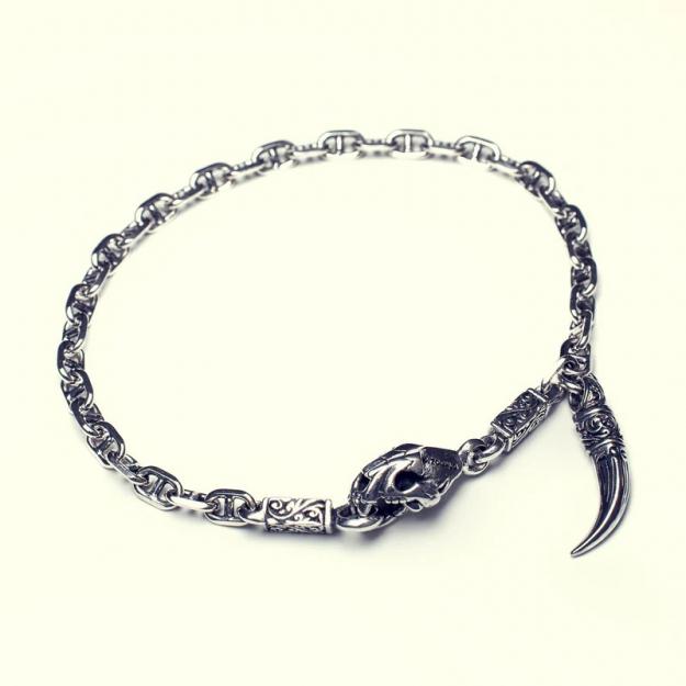 ZOCALO ソカロ サーベル タイガー チャーム ロック ブレスレット Charm Lock Bracelet Saber Toothed Tiger Oval Anchor