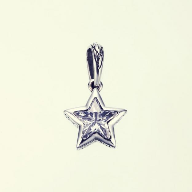 ZOCALO ソカロ ジュエルド アイビー スター ペンダント(ホワイトCZ) Jeweled Ivy Star Pendant(White CZ)
