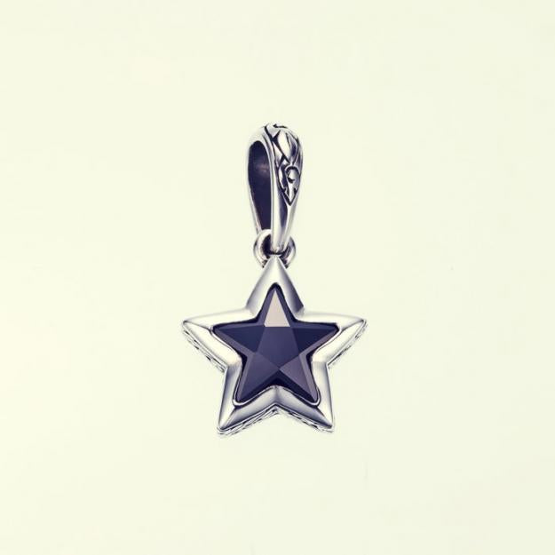 ZOCALO ソカロ ジュエルド アイビー スター ペンダント(ブラックCZ) Jeweled Ivy Star Pendant(BlackCZ)