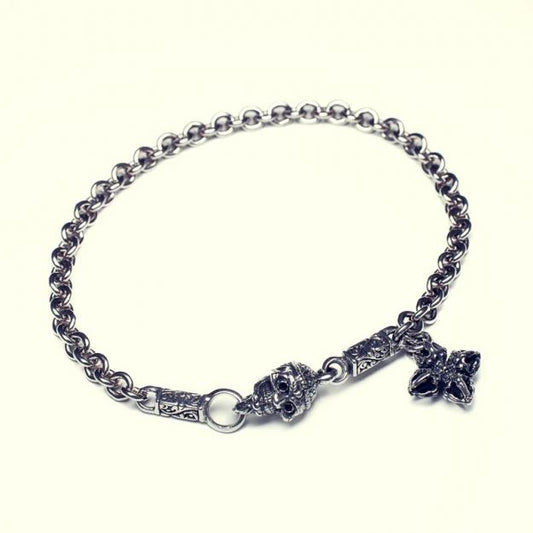ZOCALO ソカロ チベタン モンク スカル チャーム ロック ブレスレット Charm Lock Bracelet Tibetan Monk Skull