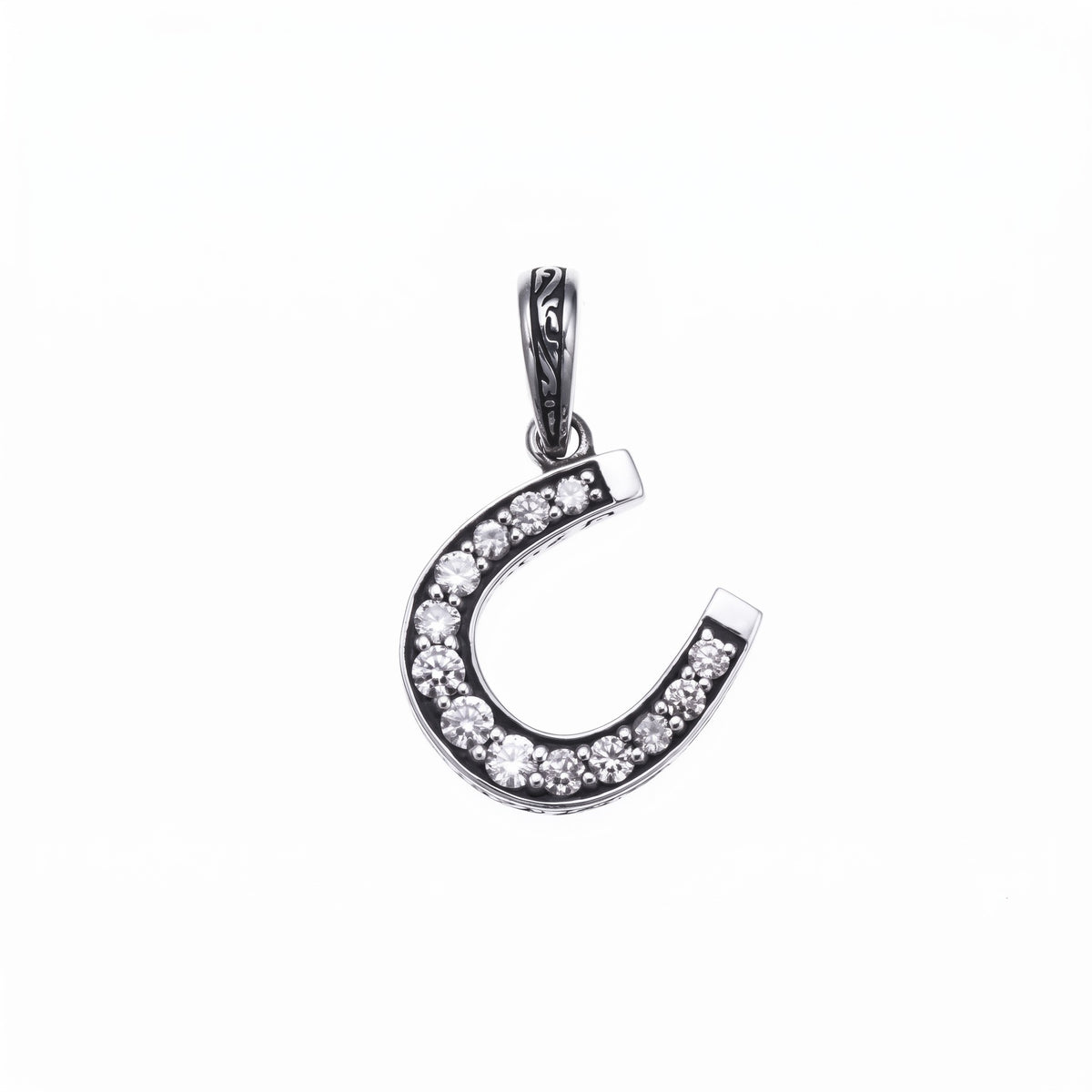 ZOCALO ソカロ ホース シュー ペンダント(ホワイトCZ) Horse Shoe Charm(White CZ)