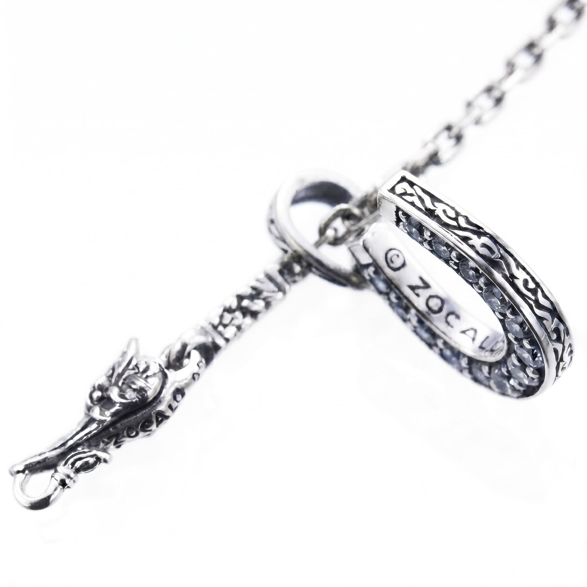 ZOCALO ソカロ ホース シュー ペンダント(ホワイトCZ) Horse Shoe Charm(White CZ)