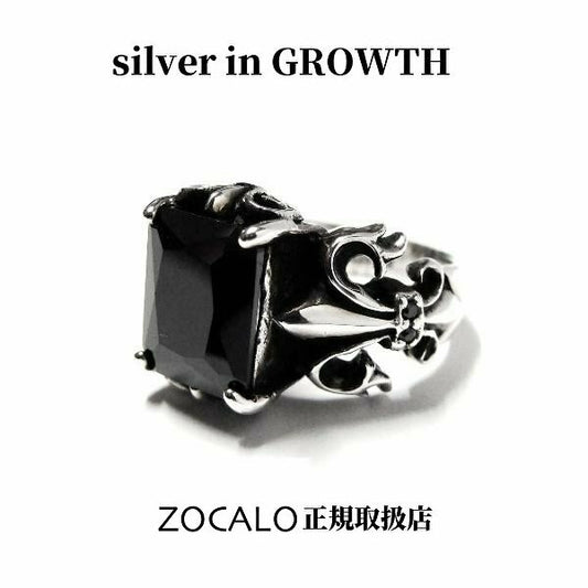ZOCALO ソカロ フルール ド リス リングBCZ (シルバー950製) ZZRG-0015BKCZ